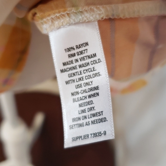 ANA Button Down Long Sleeve Top Nwt - Picture 4 of 6